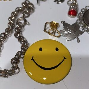 Bits and pieces from jewelry box. 
Some sterling some gold
Some vintage.